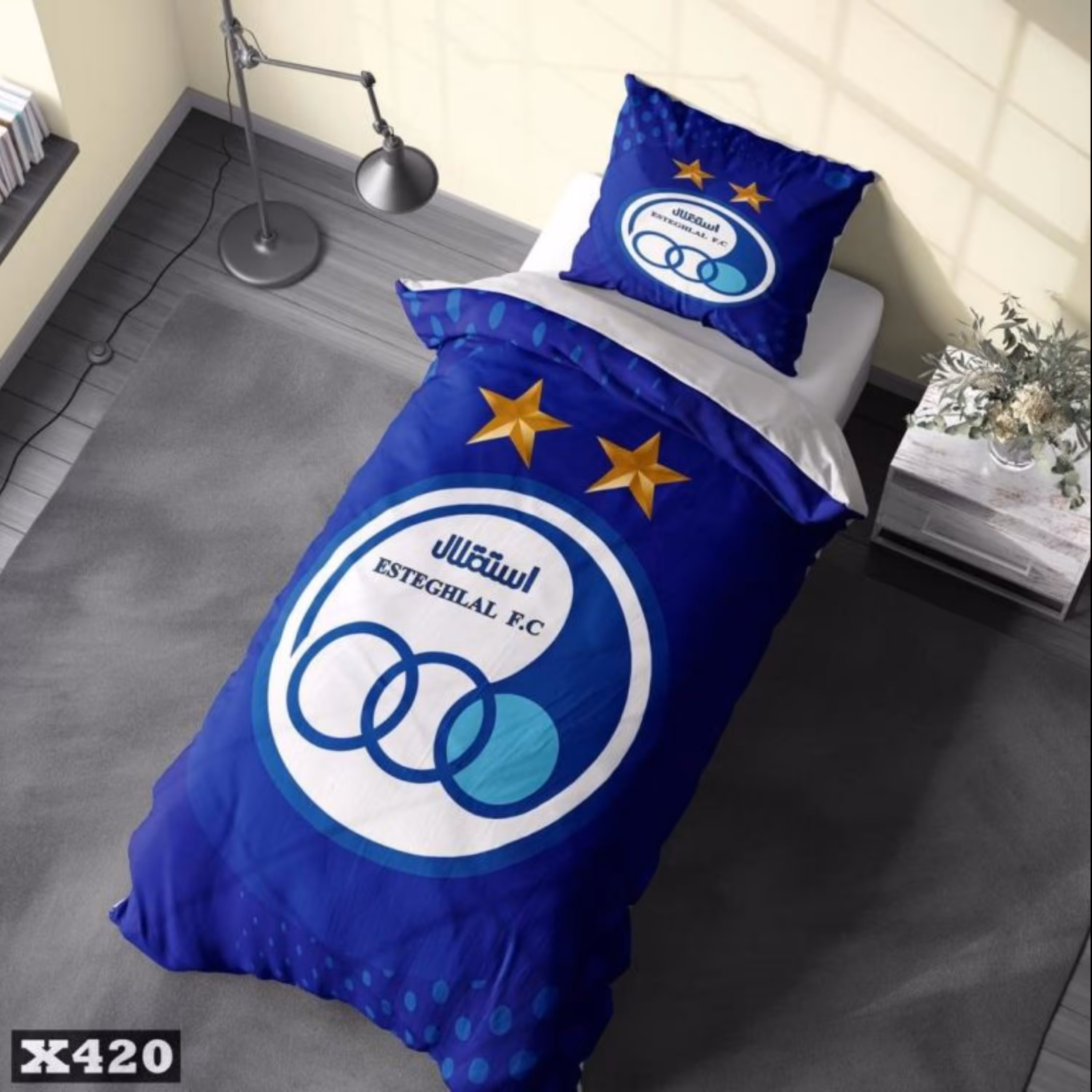 روتختی یک نفره سه بعدی کودکان و نوجوانان میکروتترون مدل استقلال فوتبال