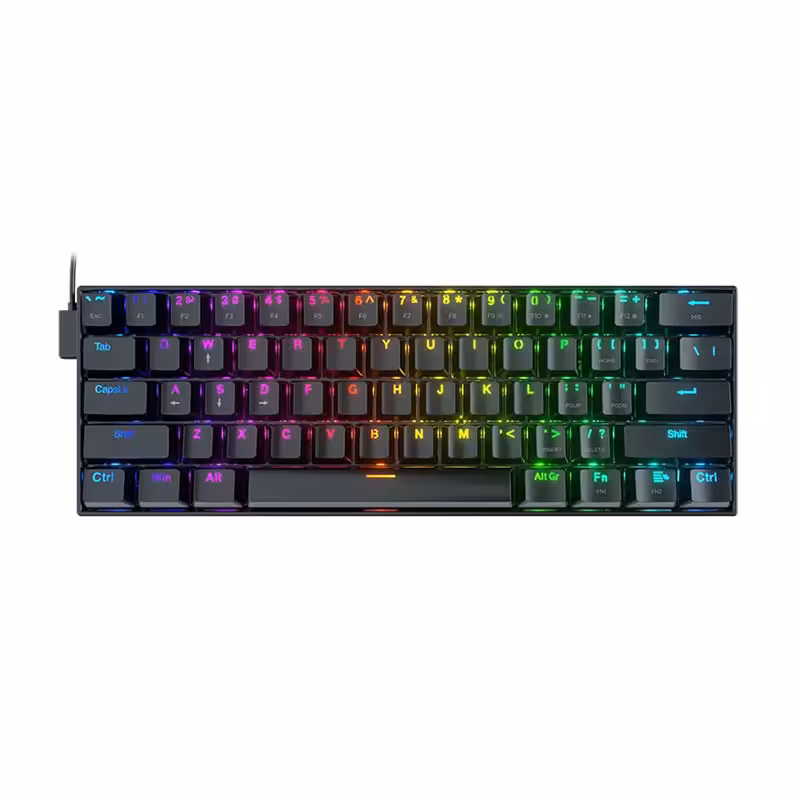 کیبورد گیمینگ ردراگون DRAGONBORN K630 RGB BLACK