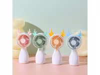 مینی فن شارژی (مینی پنکه رومیزی) تک سرعت طرح گوزن