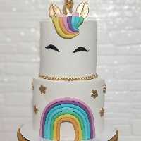 ماکت کیک تولد یونیکورن (اسب تک شاخ)