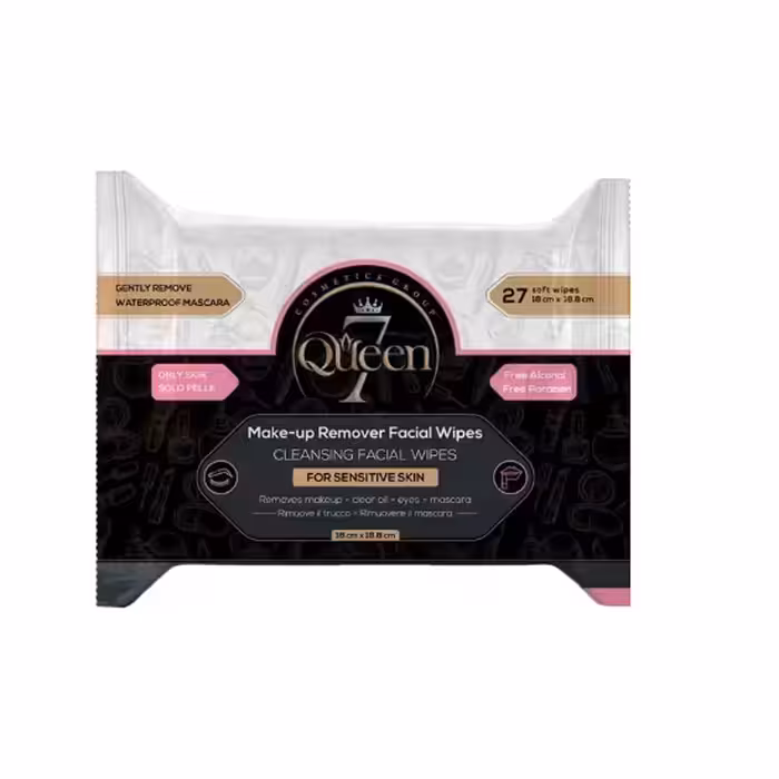 دستمال مرطوب آرایشی سون کوئین مناسب پوست حساس بسته 27 عددی
