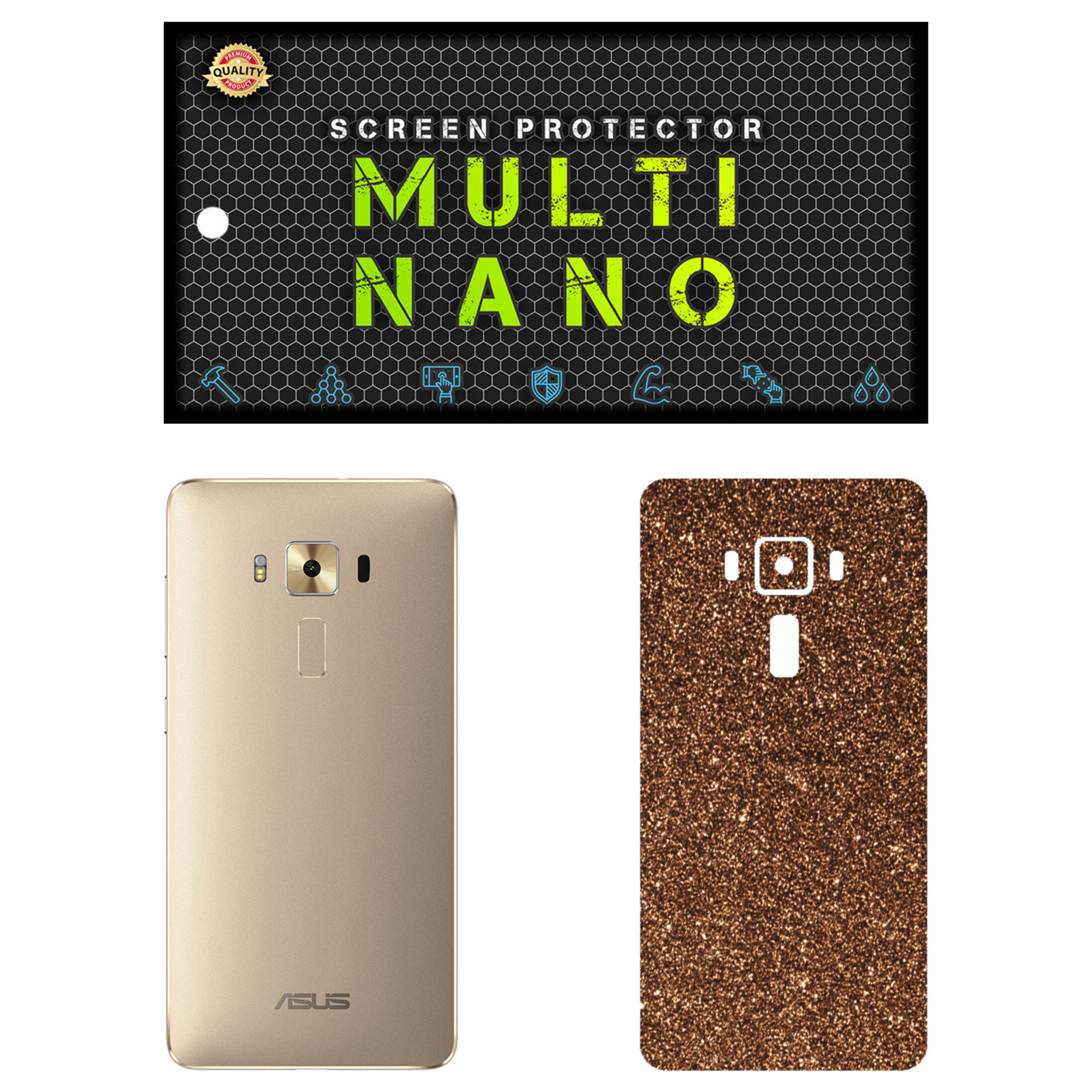 برچسب پوششی MultiNano مدل X-G1F-Bronze برای موبایل ایسوس Zenfone 3 Deluxe 5.7