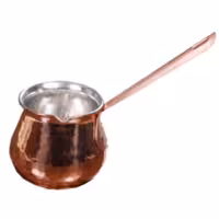 قهوه جوش مسی با دسته مسی