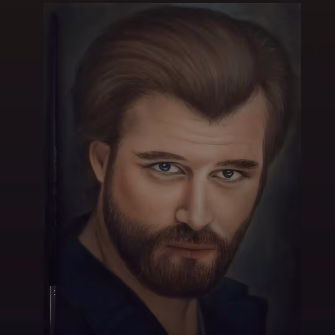 سفارش چهره رنگی 20در30 پاستل