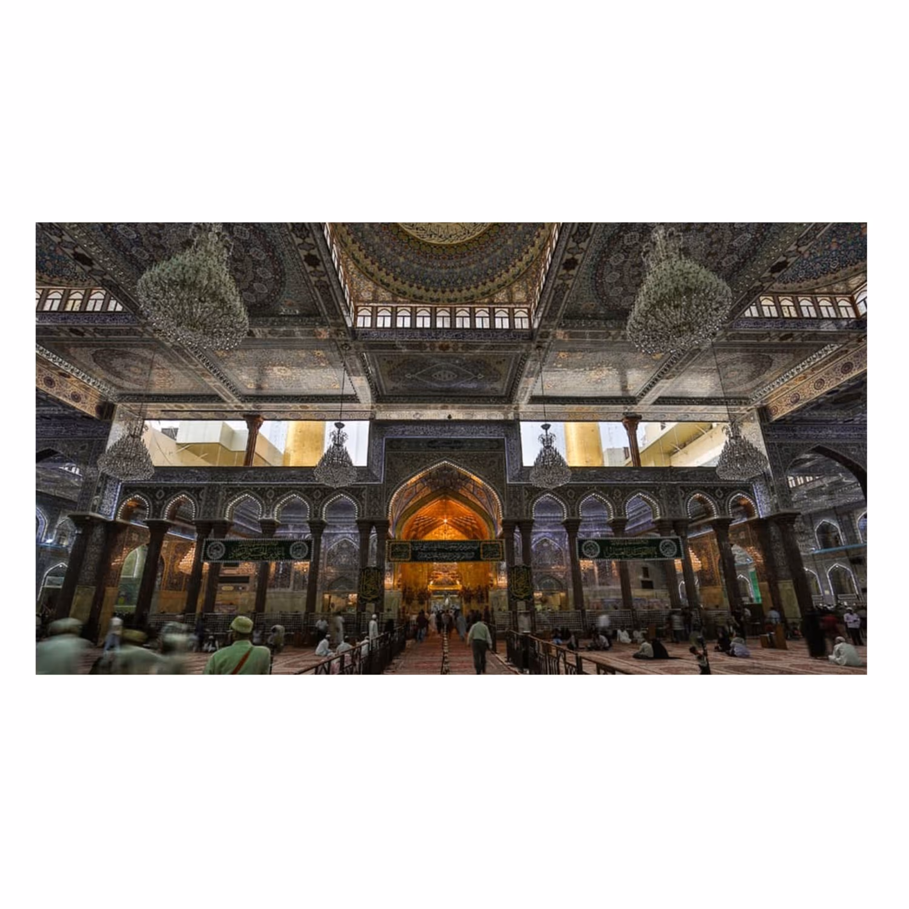 پرچم طرح حرم امام حسین (ع) 140در80 سانتی متری کد 5000160