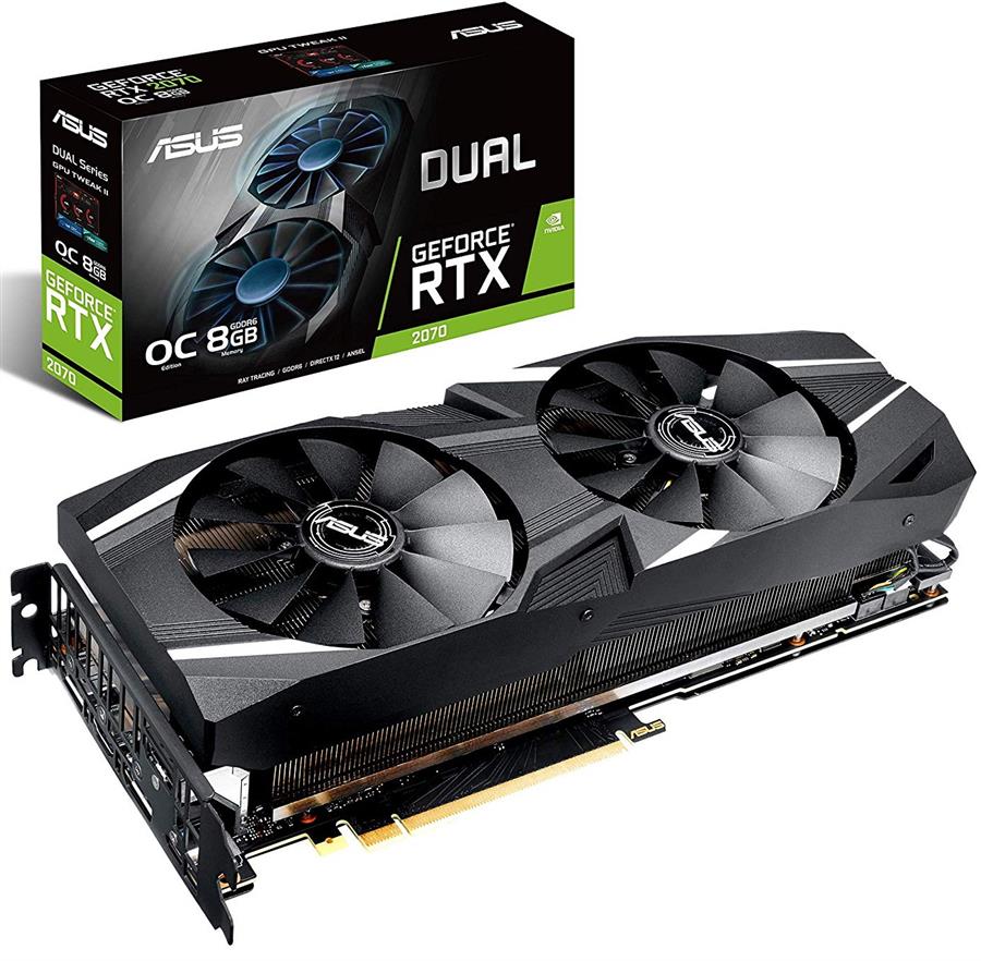 کارت گرافیک ایسوس مدل DUAL-RTX2070-O8G  با حافظه 8 گیگابایت