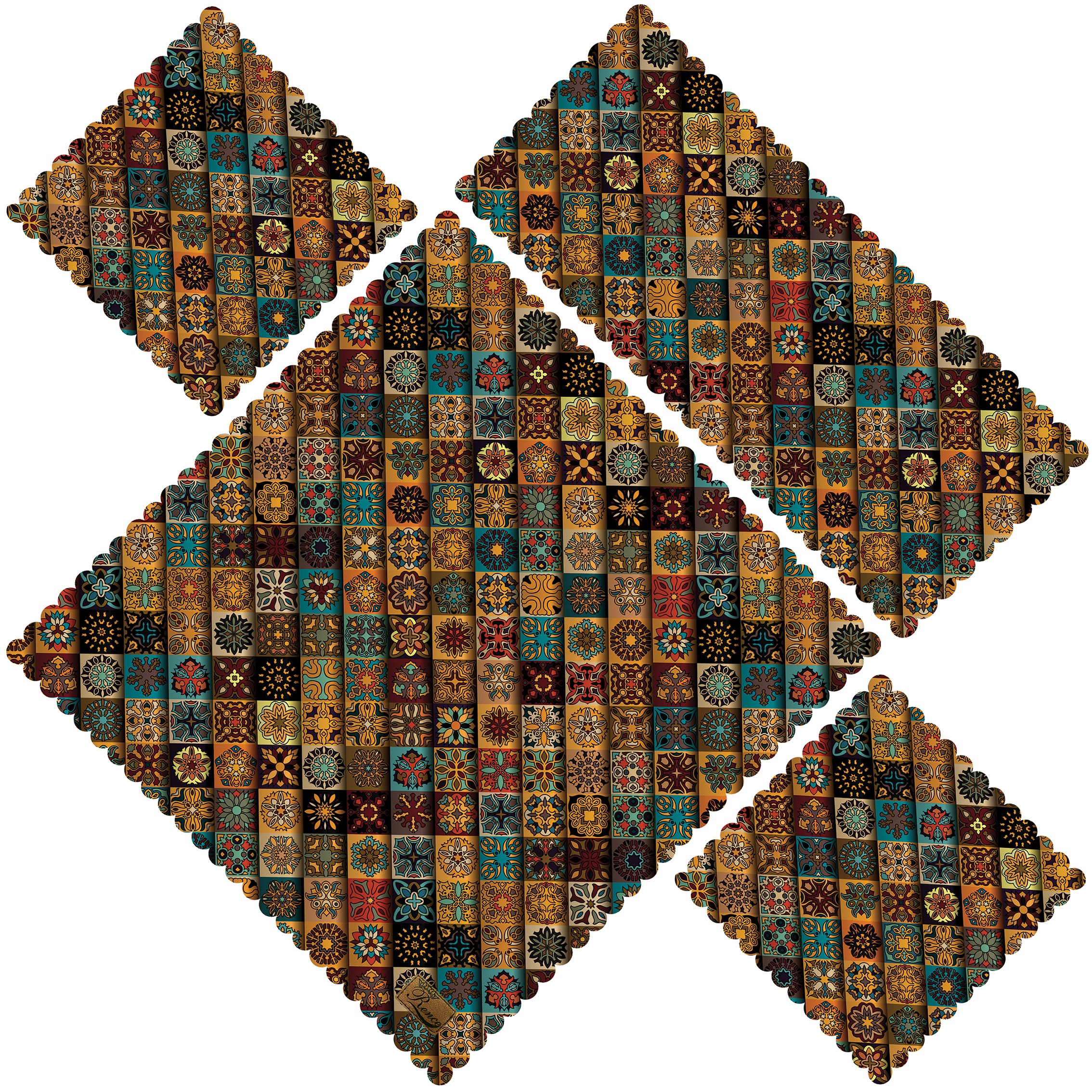 رانر رومیزی مخمل ست 4 تکه رنس مدل S31-42524