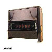 بخاری گازی طرح شومینه شارق توس مدل آذر 150 - قهوه ای