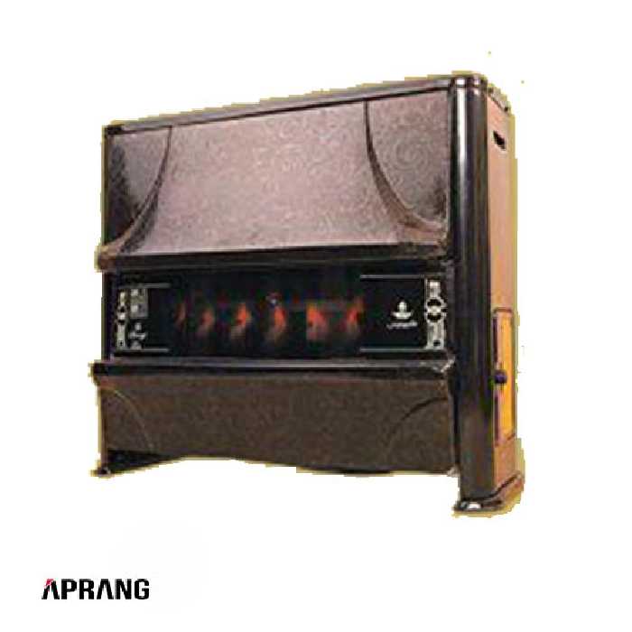 بخاری گازی طرح شومینه شارق توس مدل آذر 150 - قهوه ای