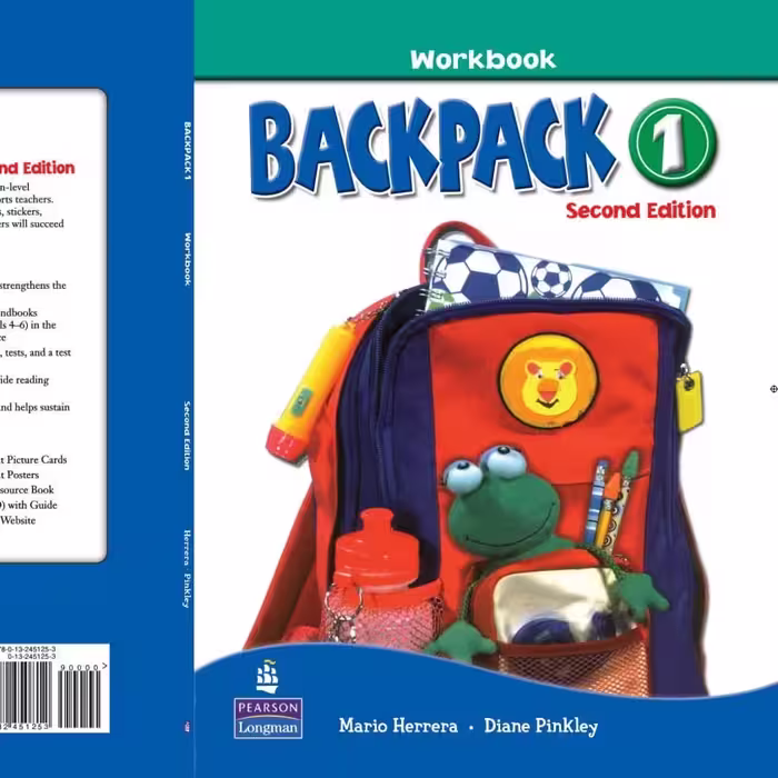 کتاب زبان بک پک با کتاب کار  back pack 1 second edition 