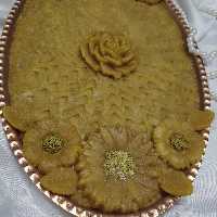 حلوای مجلسی زعفران وهل وگلاب وکره باعطری بینظیروکاملا بهداشتی 
