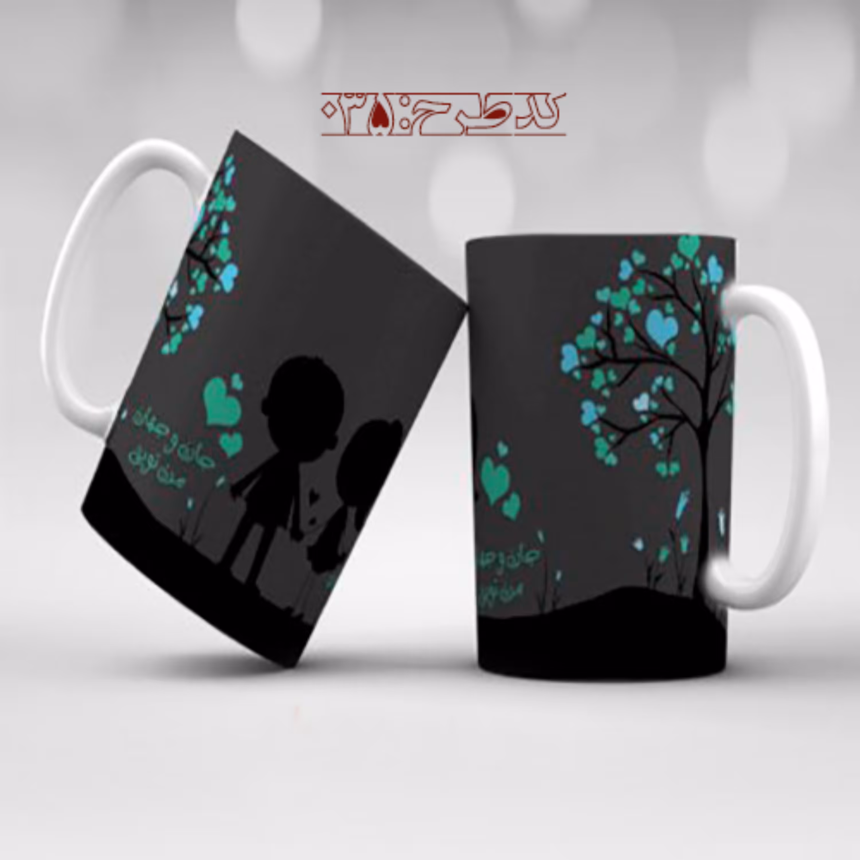 ماگ عاشقانه فانتزی طرح 035
