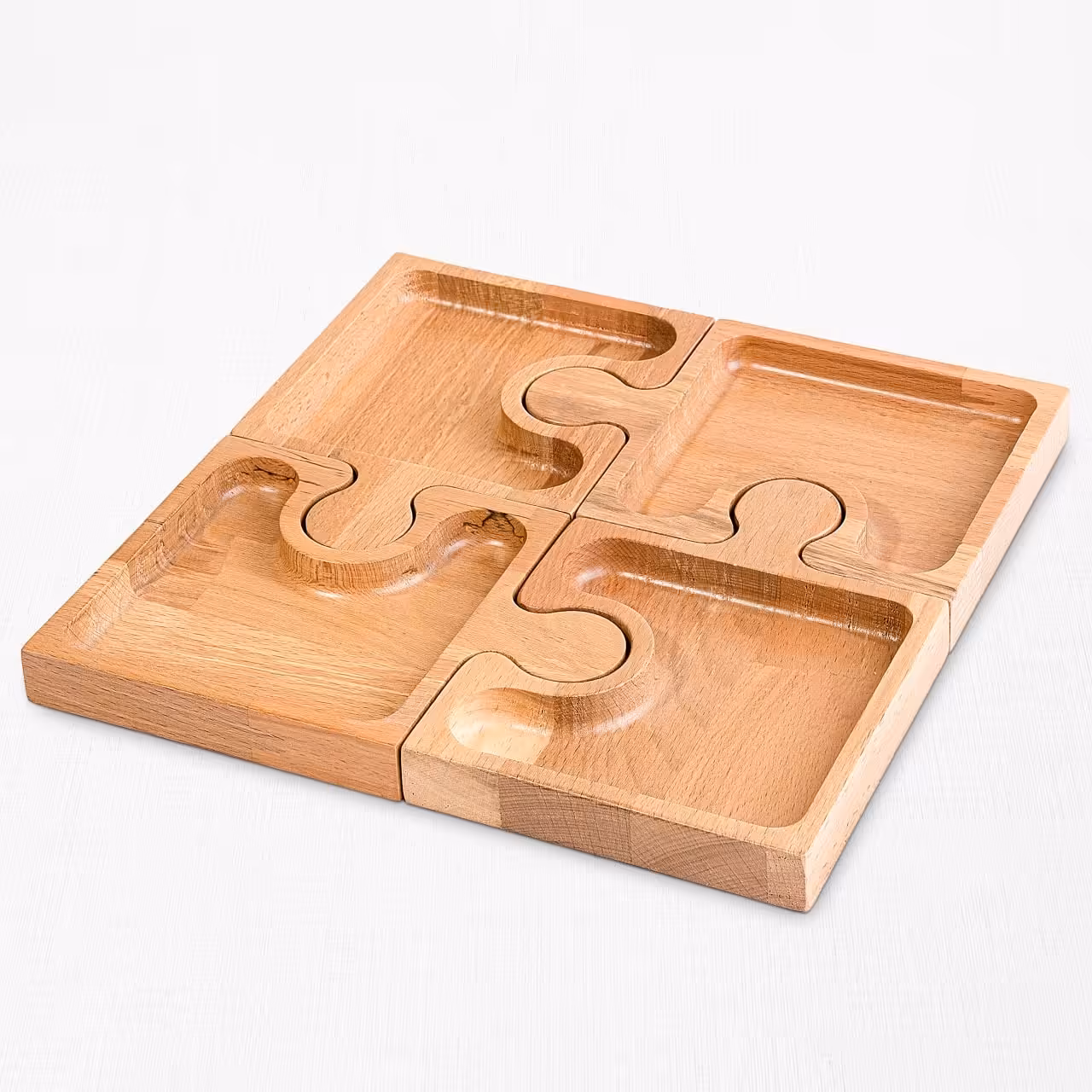 اردو خوری 4 نفری طرح پازل از چوب رابر خارجی قابل شستشو ضد آب رنگ پلی اورتان 