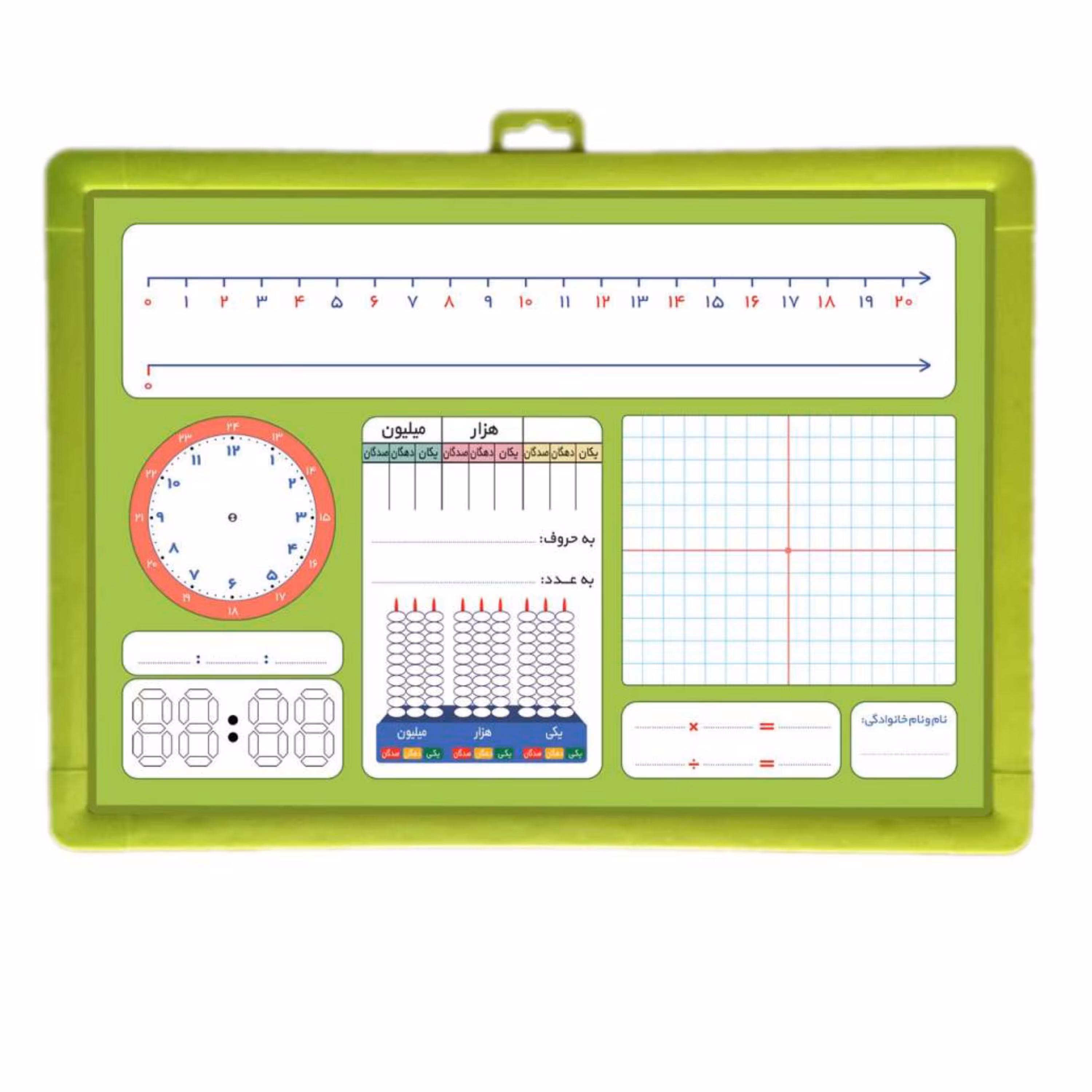 تخته وایت برد ریاضی یار کلاس سوم