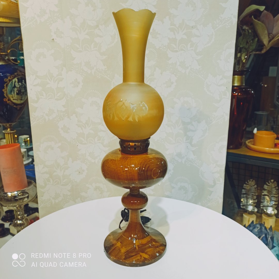 چراغ گردسوز(لمپا) چوبی آباژورکد4