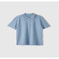 تی شرت یقه پولو آبی مردانه آرم پستان پنبه ای 100 ٪ روشن چوگان دوزی شده United Colors of Benetton