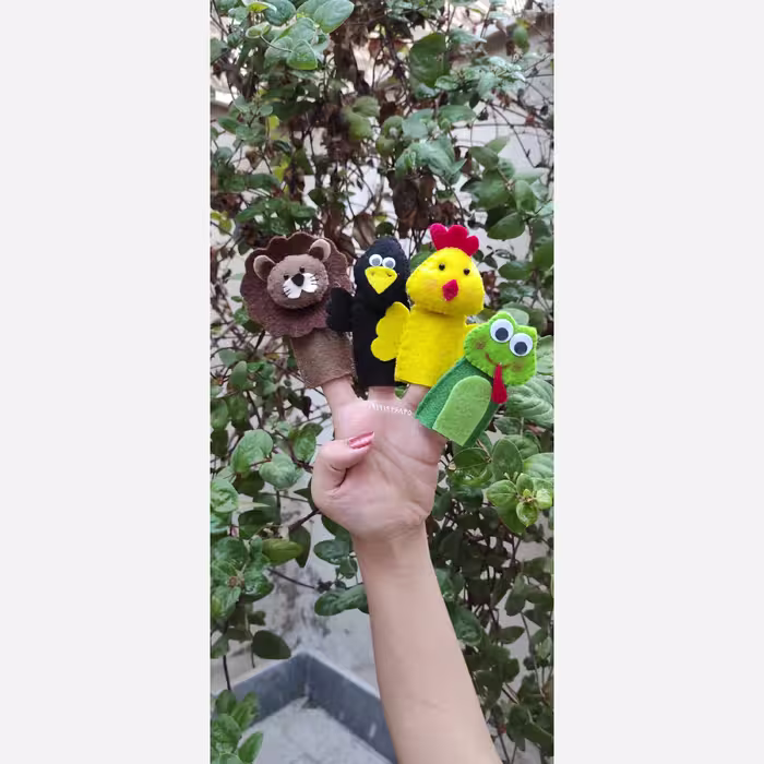 عروسک انگشتی بسته پنج تایی 