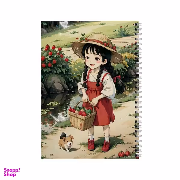 دفتر مشق 80 برگ بامبیلیپ طرح دختر توت فرنگی کد 6138405