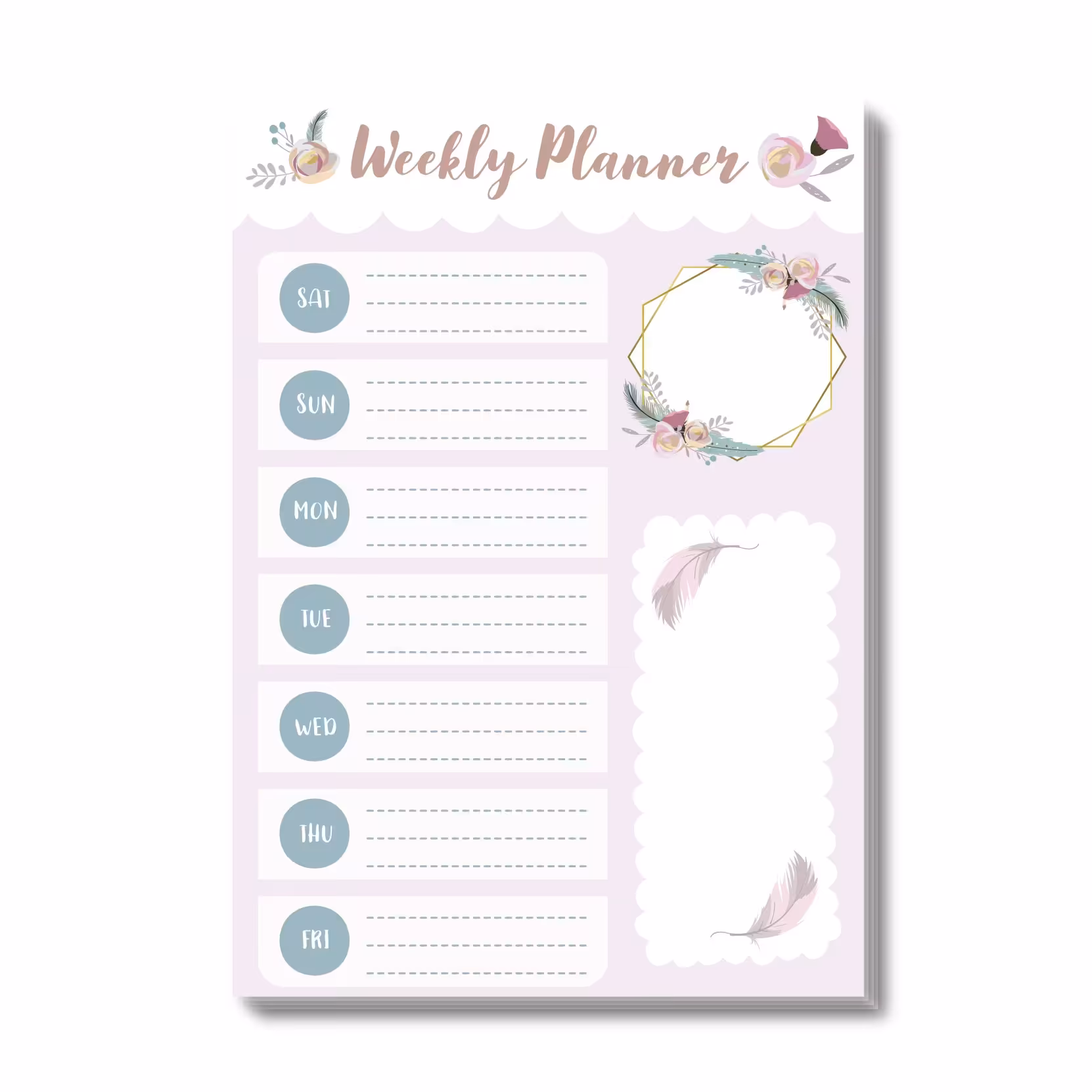 نوت پد برند ویکدی طرح لاکچری کد 1 سایز  A5