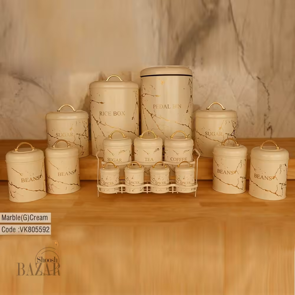 سرویس آشپزخانه 1 15 پارچه بی وی کی ماربل مدل 805592