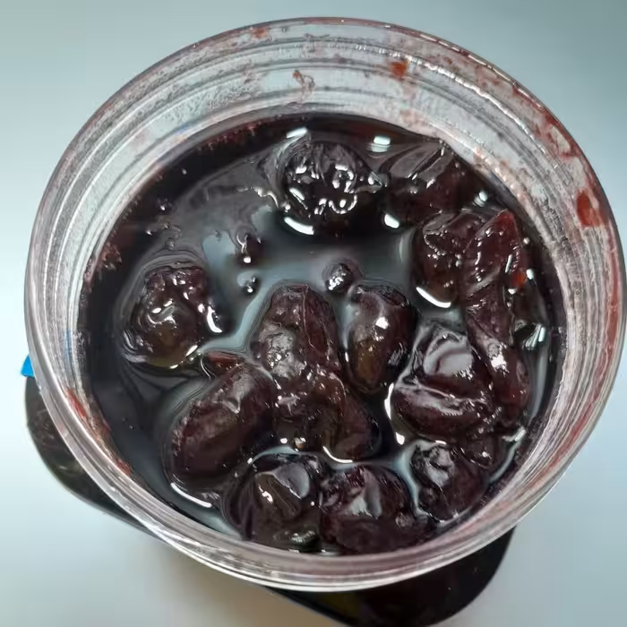 مربای آلبالو خانگی با شکر  قهوه ای (500گرمی)