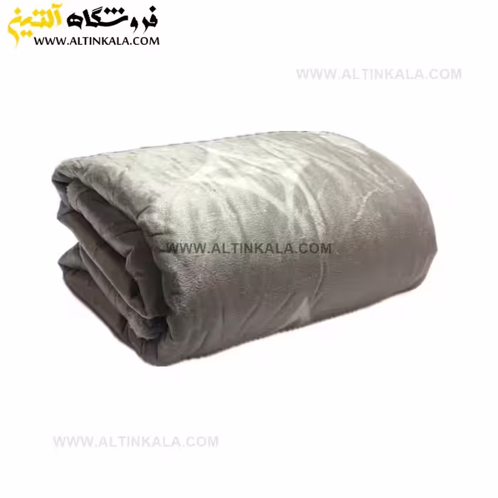 پتو گوسفندی نوجوان دولایه سایز 120×150 طرح لوییز طوسی روشن