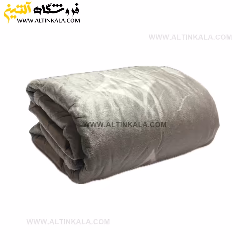 پتو گوسفندی نوجوان دولایه سایز 120×150 طرح لوییز طوسی روشن