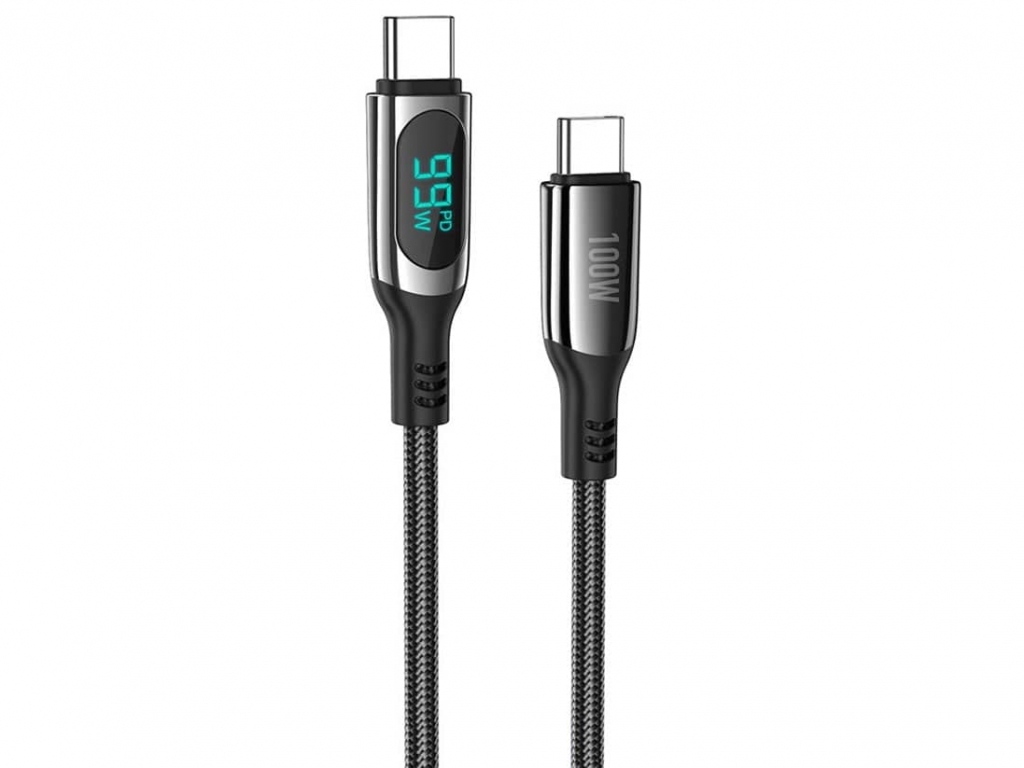 کابل شارژ تایپ‌سی به تایپ‌سی هوکوHoco S51 100W Extreme charging data cable for Type-C to Type-C