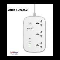 چند راهی برق و شارژر هوشمند الدینیو مدل Ldnio SCW3451