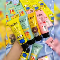 بی بی کرم ابریشمی طرح مینیون و میشا XQM