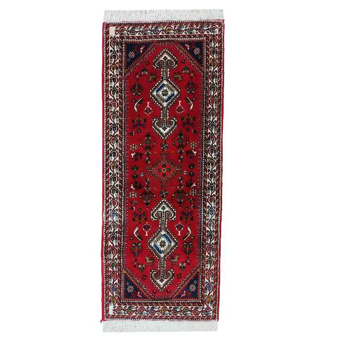 فرش دستبافت کناره طول دو متر مدل نصرآباد کد 338