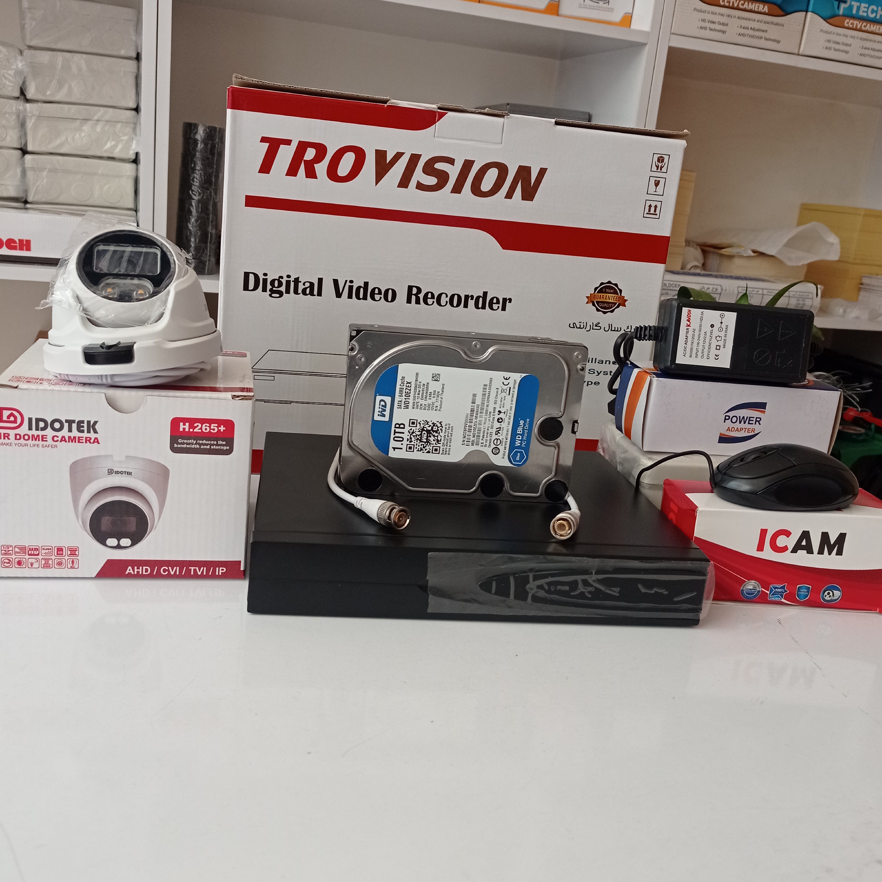 دوربین مداربسته فلزی  پک کامل یک عددی 5 سال ضمانت