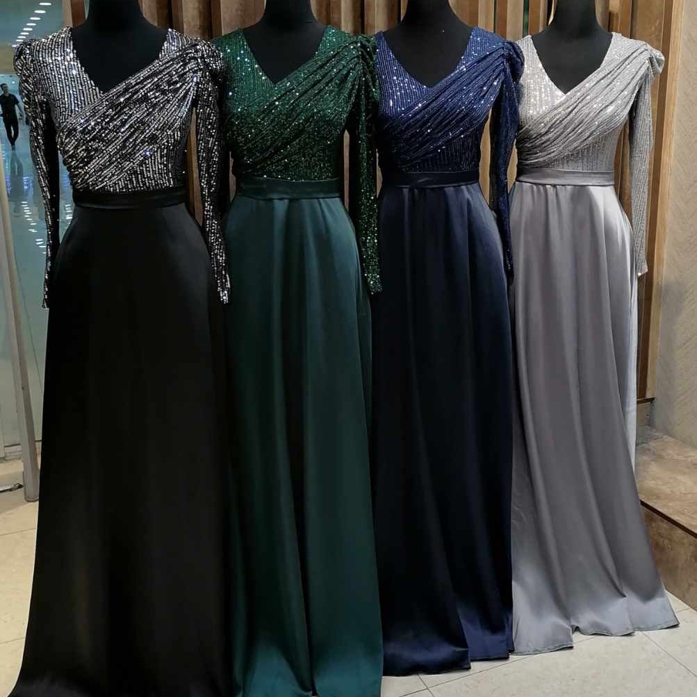 لباس مجلسی زنانه فرمالیته نامزدی عقد سایز 36 تا 50 مدل روناک