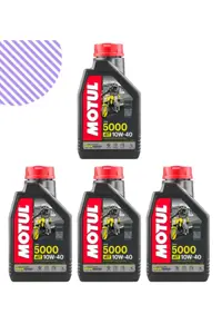روغن و مکمل موتور سیکلت 5000 10W40 4 لیتر Motul