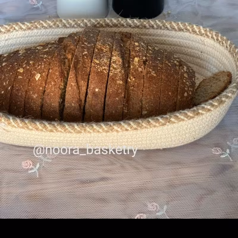 سبدنان قیطان پنبه گلدوزی شده