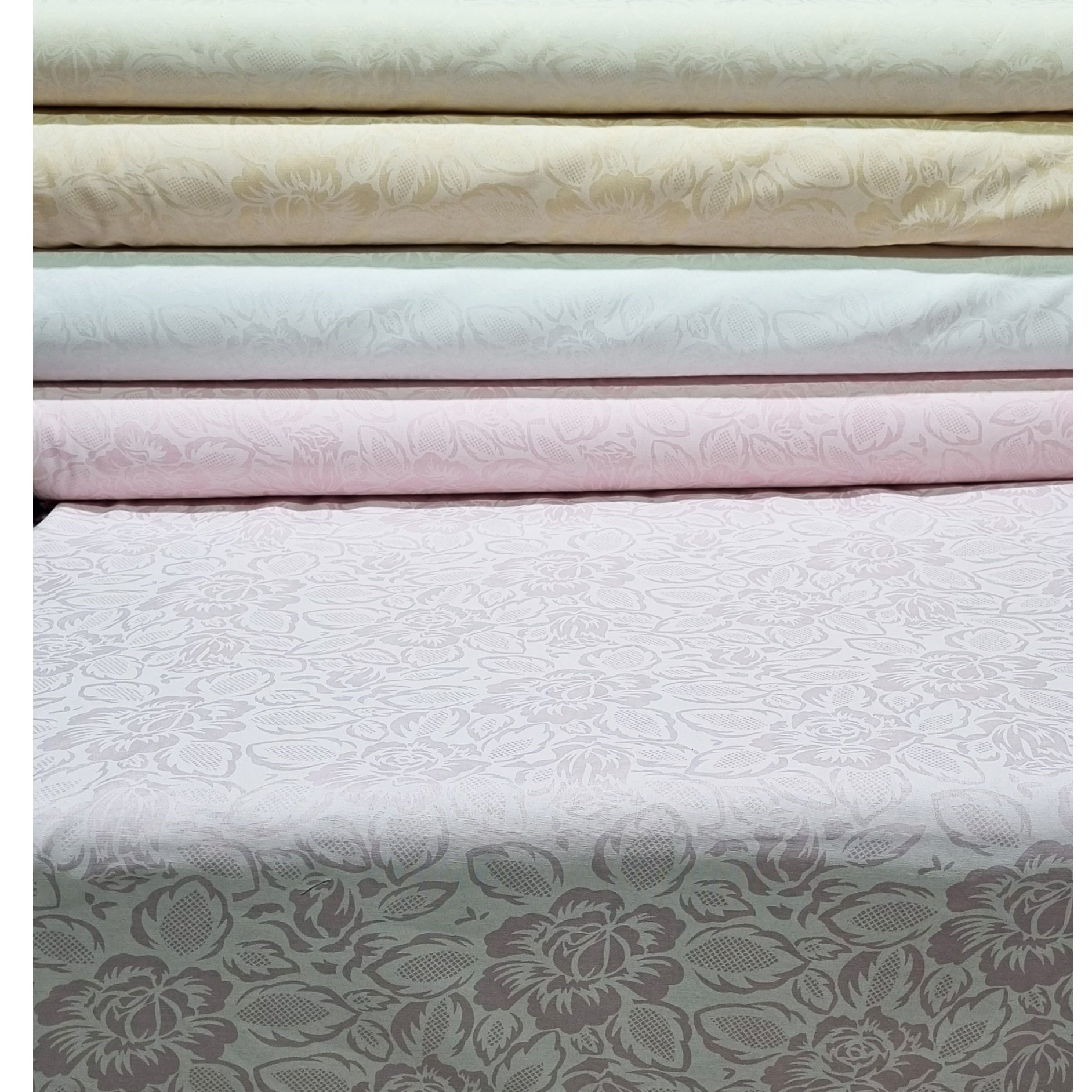 پارچه ملحفه متری طرح گل از خود عرض 2متر