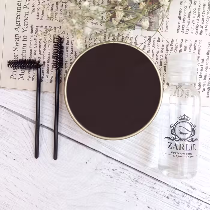 صابون ابرو رنگ قهوه ای تیره(Dark Brown) 50 گرمی زرلیفت