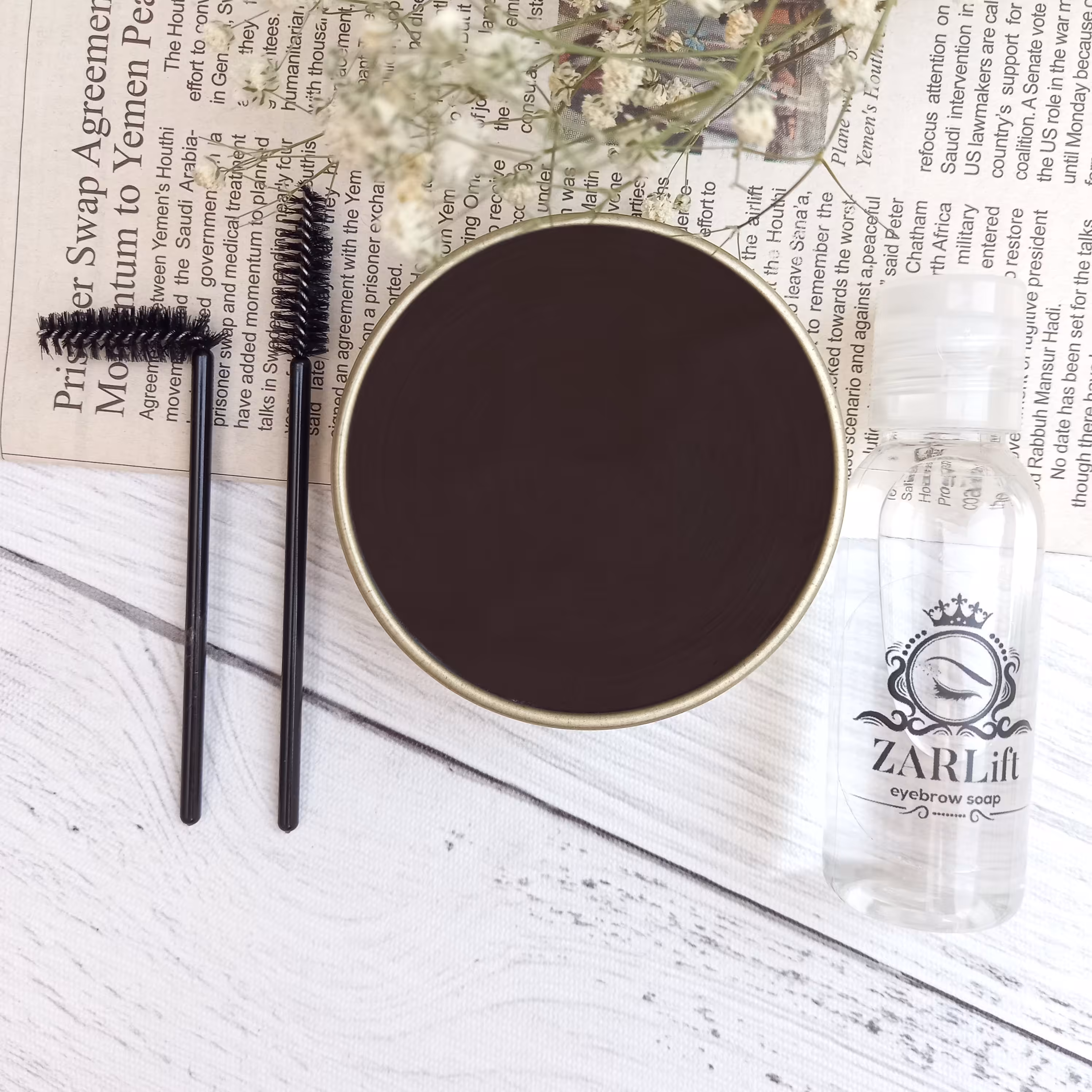 صابون ابرو رنگ قهوه ای تیره(Dark Brown) 50 گرمی زرلیفت