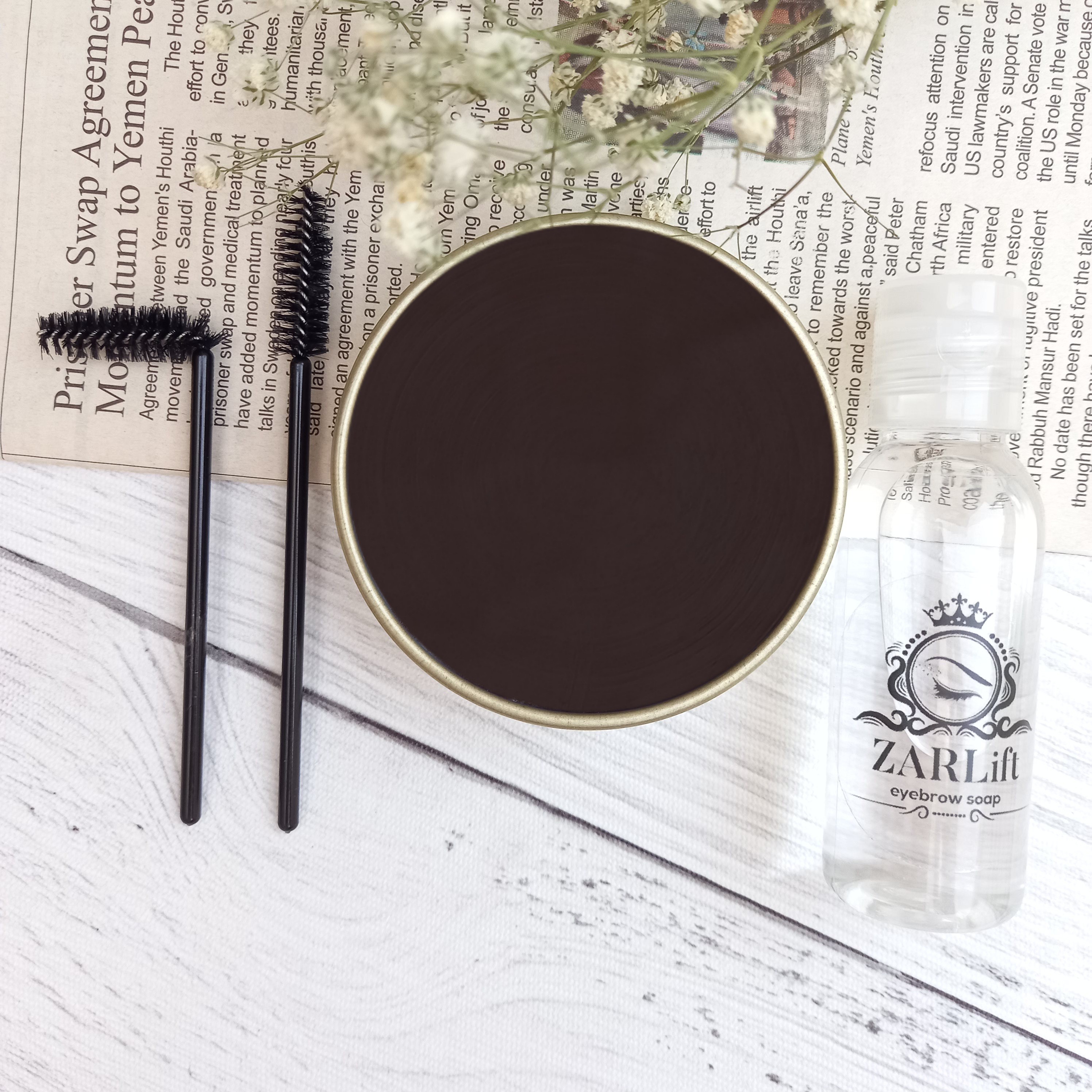 صابون ابرو رنگ قهوه ای تیره(Dark Brown) 50 گرمی زرلیفت
