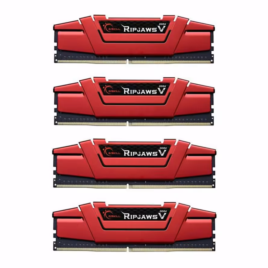 رم جی اسکیل Ripjaws V Red 16GB 4GBx4 3000Mhz CL15