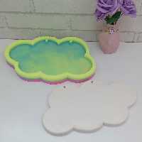 قالب سیلیکونی کفی ابر  ساخته شده با بهترین سیلیکون موجود در بازار و با دستگاه  حبابگیری شده و کاملا صاف و بدون حباب 