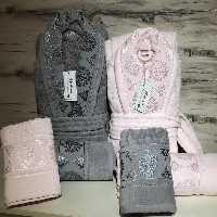 حوله ست عروس و داماد مودنا 10 تیکه