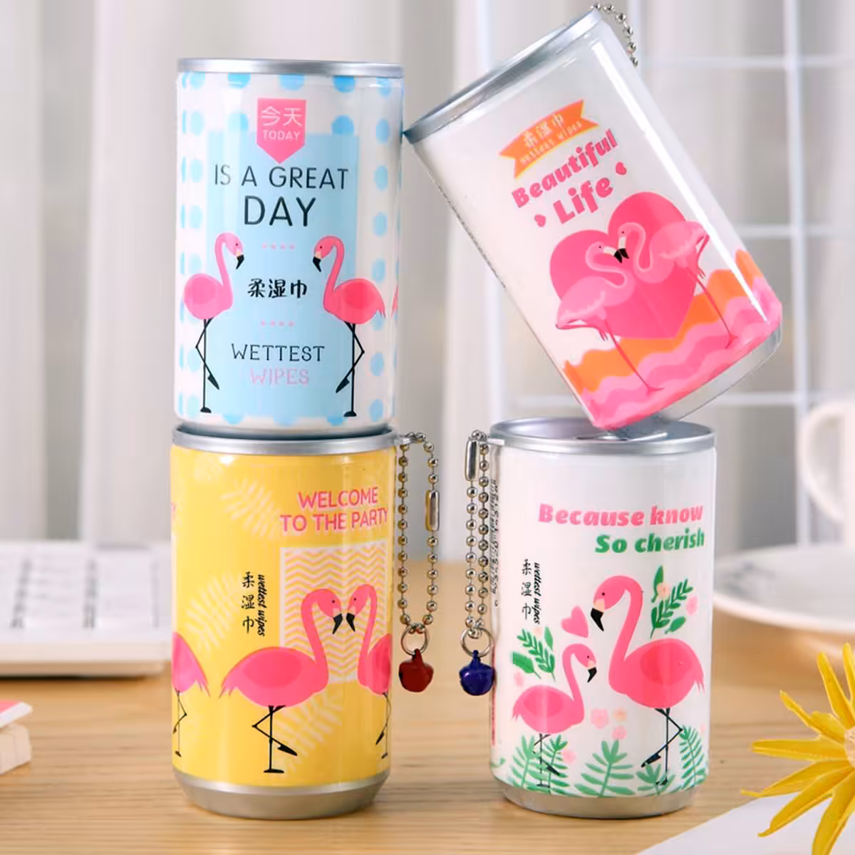 دستمال مرطوب طرح فلامینگو