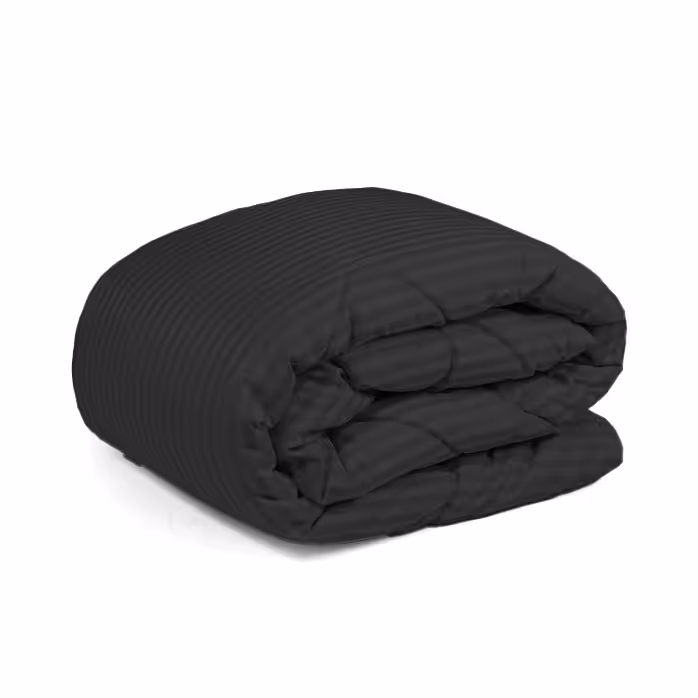 لحاف چیداری مدل هتلی دونفره سایز 220 در 240 سانتی متر رنگ مشکی
