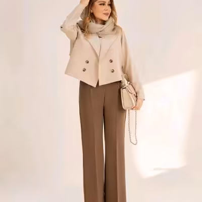 ست کت شلوار موکا