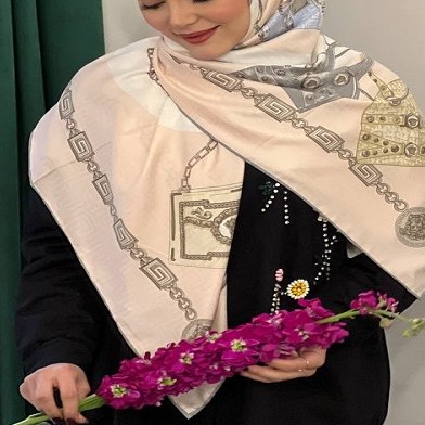 روسری ابریشم ژاکارد مجلسی کد31488(6)