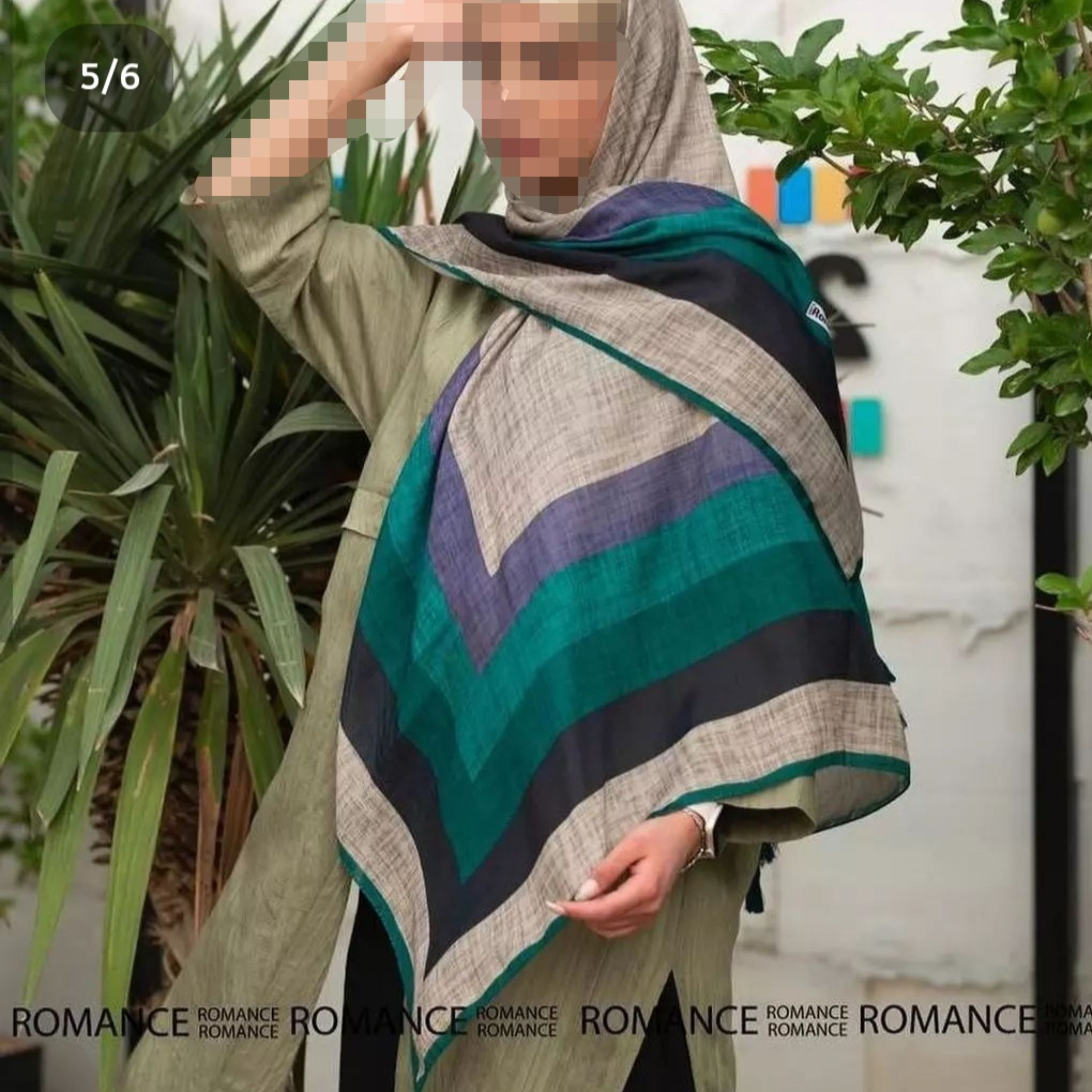 روسری نخی برند رومانس بسیار شیک