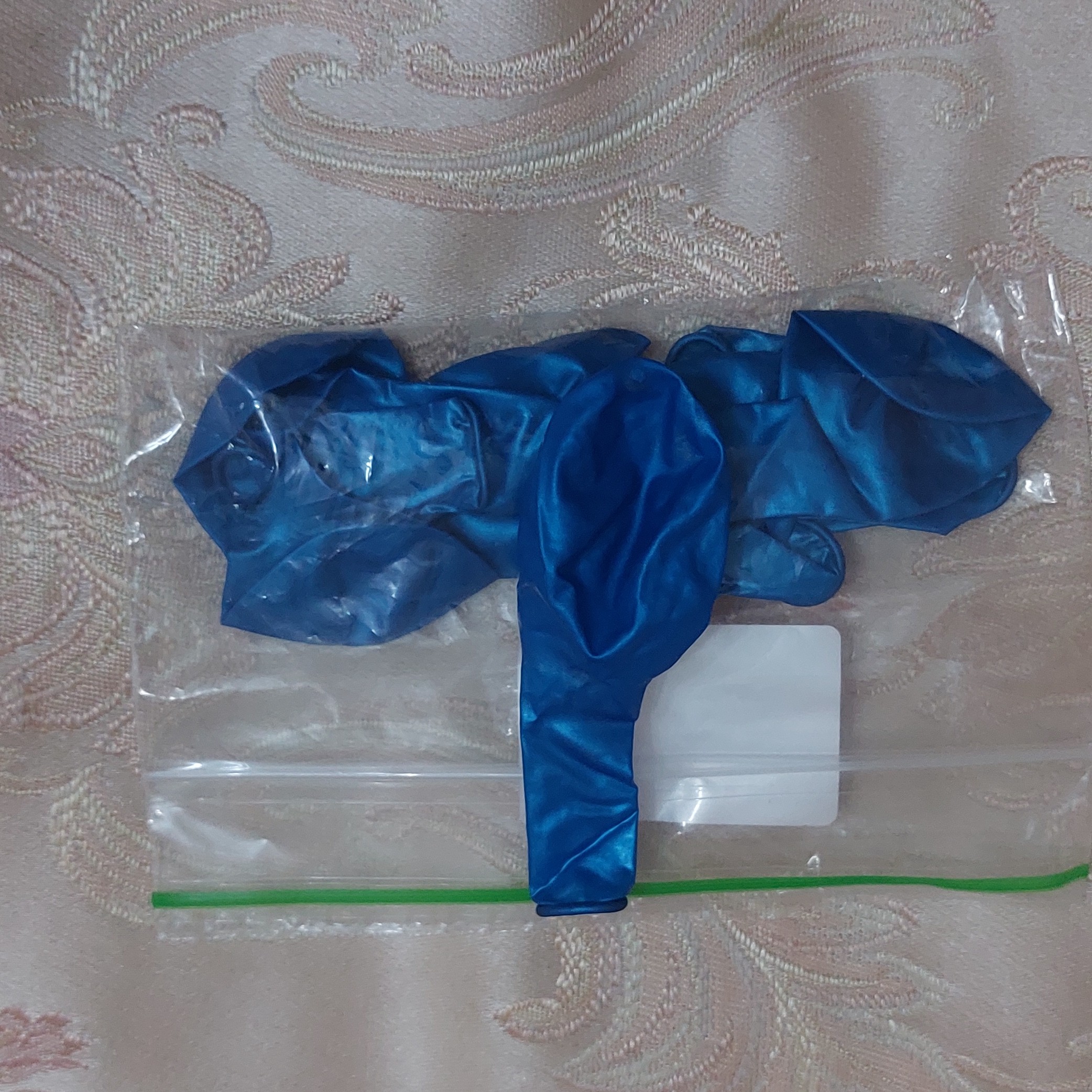 بادکنک 10 عددی انگشتی آبی نفتی
