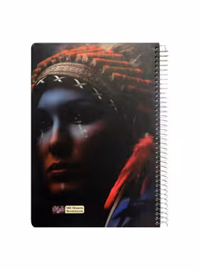 دفتر مشق 100 برگ دایان طرح زن سرخپوست - چی بخونم