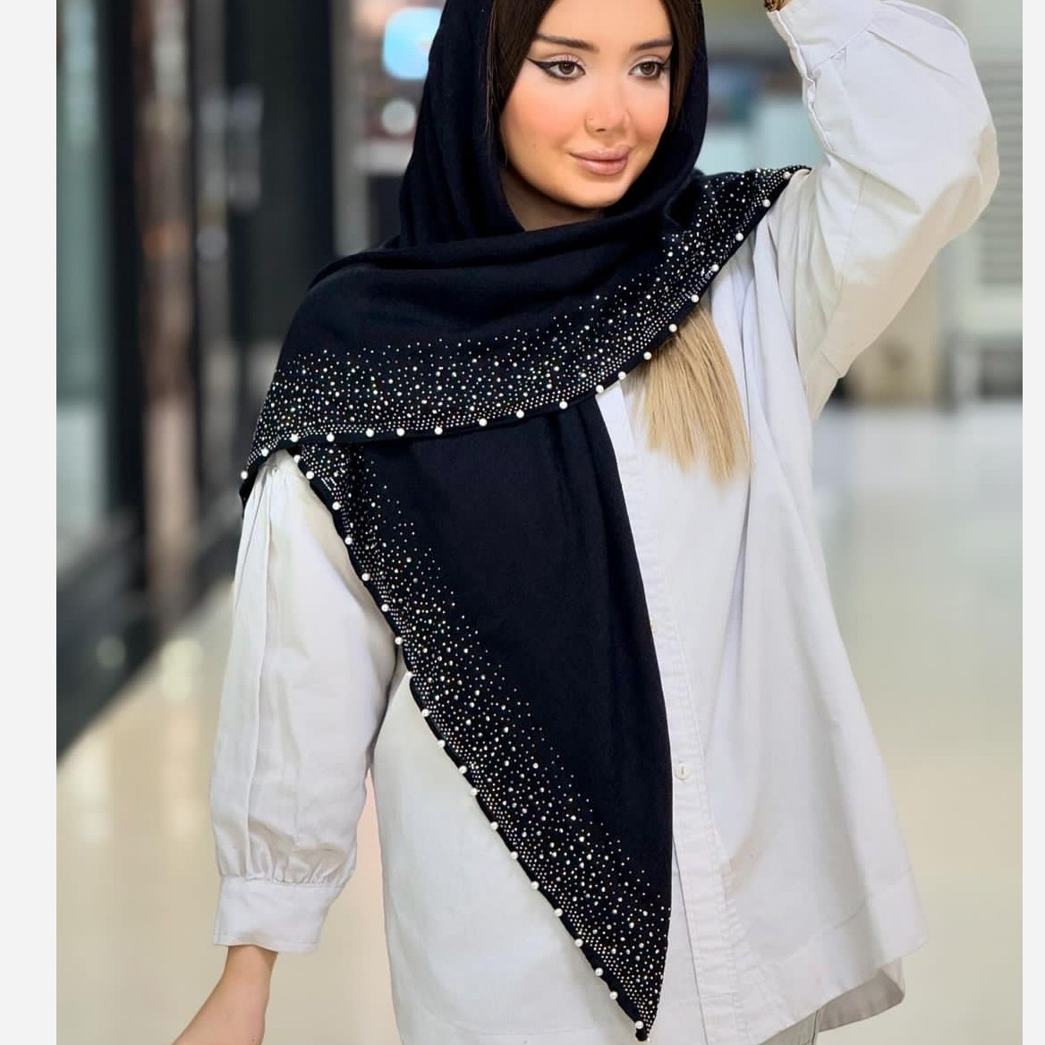 روسری قواره بزرگ اف